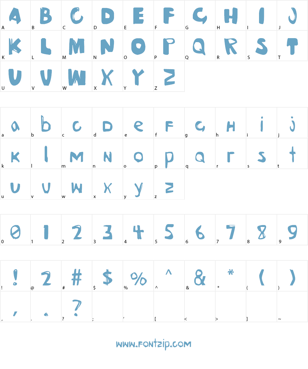 The Hungry Ghost Font Character